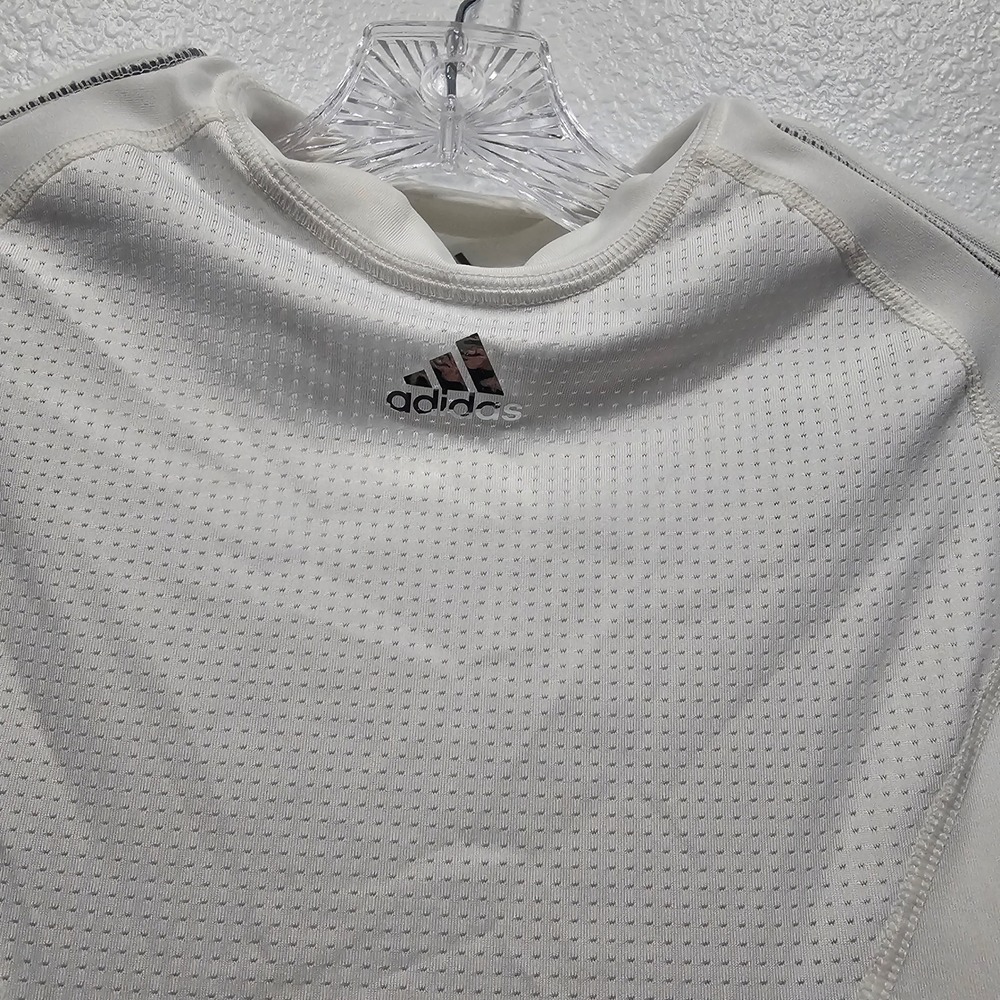 Adidas Kids White Aeroready Padded Football Compression Shirt Size Large L - Picture 3 of 8